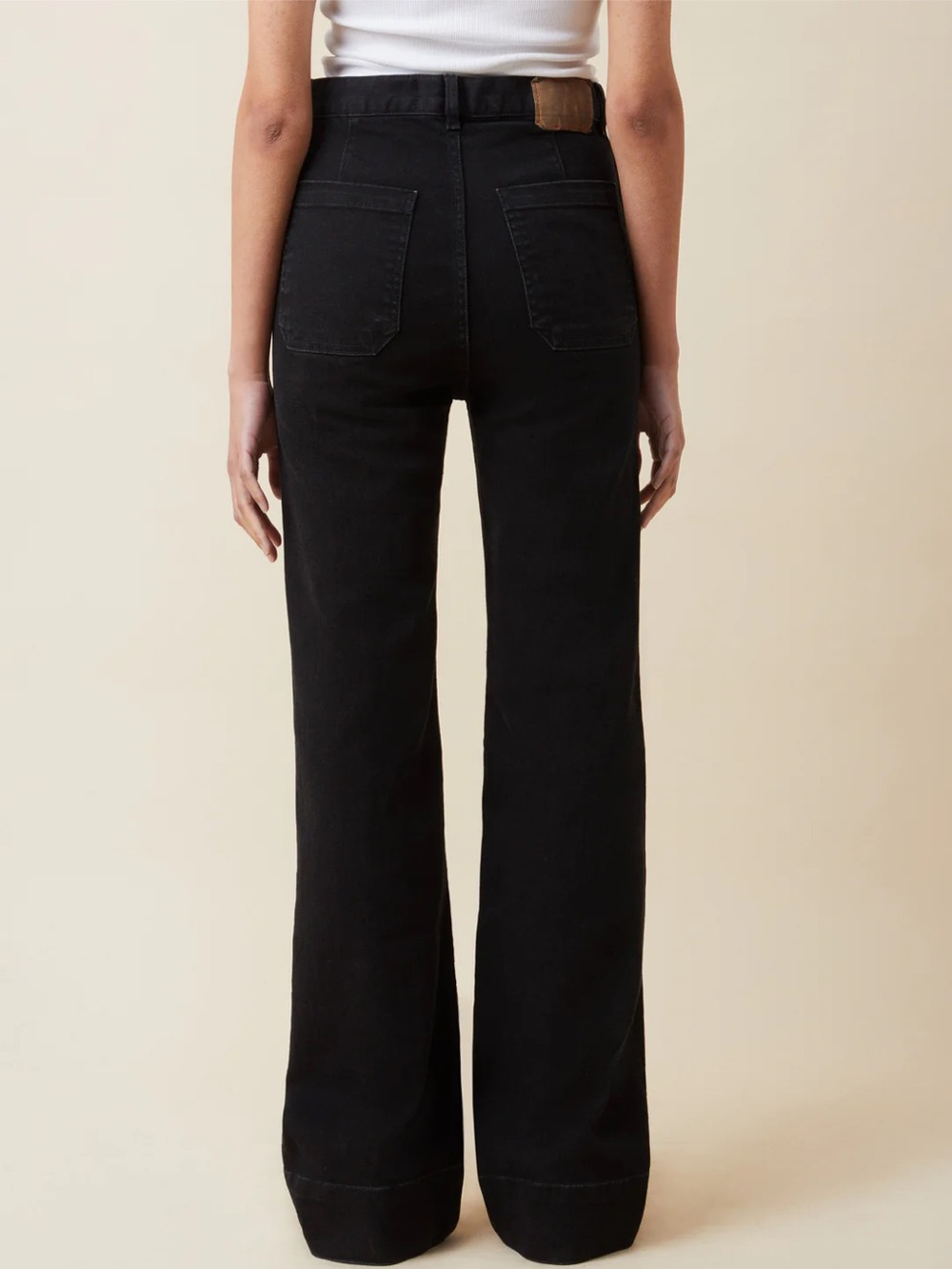 JEANERICA St Monica Black 2 Weeks High-Rise Wide-Leg Women's Jeans Size 29 - Picture 3 of 13